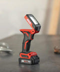 Four Tool Power Pack With Brushless 12V Half Inch Drill Driver, Oscillating Multitool, Area Light, And Bluetooth Speaker For Real DIY Pros.