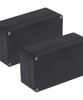 Heavy Duty 2 Pack Project Box IP65 Waterproof Junction Case Solid Abs Plastic Housing Kit For Electronics Wiring Diy Projects Real Deal Black Finish 6.22 X 3.54 X 2.36 Inches displayed in a pair.