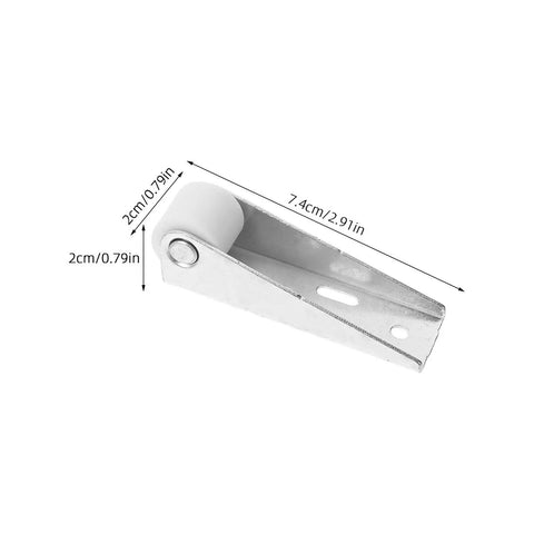 12 Piece Sliding Cabinet Door Rollers With Silent Nylon Wheels And Heavy Duty Steel Design For Rolls Like Butter Wardrobe gliding roller with measurements.