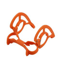 Mini 5 Pro Gimbal Bumper for Protective Shield 3D Printed Anti Collision Bar Guard, lightweight orange plastic shield, side view.