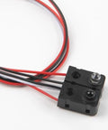 Infrared Break Beam Sensor Kit 5 Pack For Arduino And Robotics, Ultra Fast 2ms Response Time, DC 3 To 5 Volt, 3.28 Foot Detection Range, photoelectric switch close-up with red and black wires