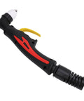 P80 Plasma Cutter Torch Head With Ergonomic Handle For 10A To 80A, Heavy-Duty Workhorse, Fast, Dead-On Accuracy Plasma Cutting For Most Machines, Red Black Low-Heat Body