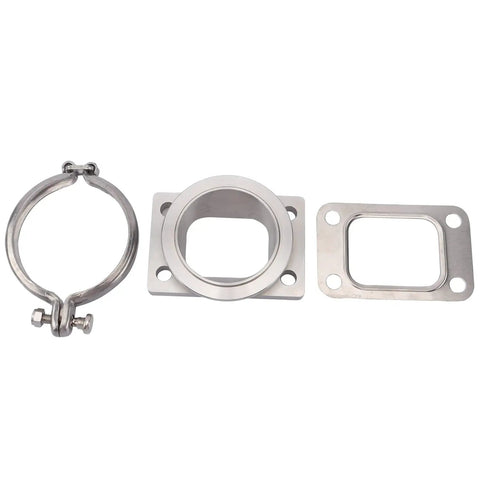 Beefy Turbocharger Assembly 5449G Stainless Steel V Band components on white background