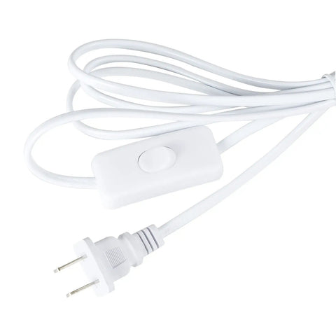 Plug In Lamp Holder With On Off Switch, E26 E27 Socket, 9.8 Feet 3m Extension Cord, All Copper Inner Ring, Dust Cover, Heat Resistant, Corrosion Resistant, White Lamp Socket, Easy Install, Durable And Safe