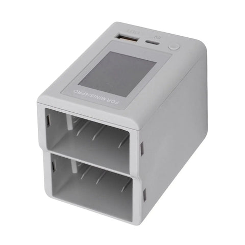 Drone Battery Charger Hub With 45W PD Fast Charging And LCD Display, dual slot for Mini 3 3 Pro 4 Pro Batteries