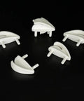 Six Pack Nylon Wing Tip Protectors For RC Planes And Helis, Tough Fixed Wing Corner Guards For DIY Model Aircraft, White, Easy Install