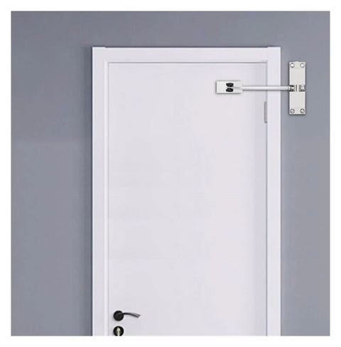Hydraulic Door Closer With Soft Close Zinc Alloy Golden Finish No Slam Self Closing Door Hardware for 20 KG to 30 KG Doors on white door