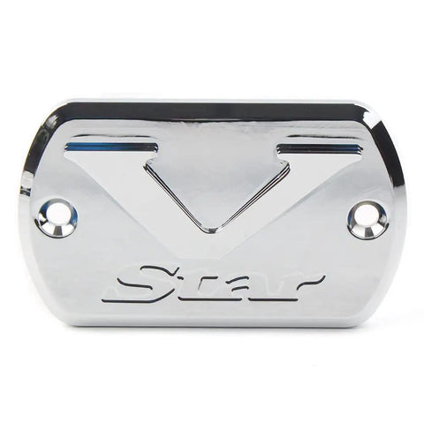 Slick CNC Aluminum Front Brake Fluid Cap Reservoir Cover Protector For Yamaha V-Star 650 1998-2016 V-Star 950 2009-2017