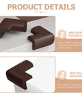 Heavy Duty NBR Corner Guards Set Thickened Protective Corner Protectors with impact absorption on table edge