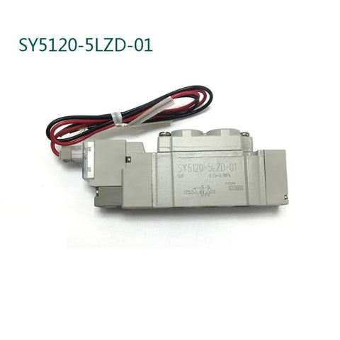 Heavy Duty Pneumatic Solenoid Valve For Industrial Tools And Machinery Parts SY500 Series High Flow Air Control Component, SY5120 model with wires.