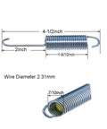 Heavy Duty Recliner Tension Spring Replacement 4.5 Inch Hook To Hook for Sofa Chair Bed Mechanism showing dimensions and coil details.