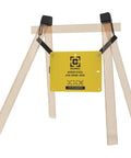 AR500 Long Range Gong Kit with Flash Bang Hit Indicator, 18x24 Inch Rifle Steel Target on wood frame