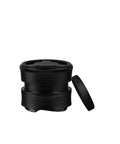 Premium Gravity Coffee Distributor And Espresso Leveler For Portafilter Automatic Ground Spreader Barista Essential Tool Buttery Smooth Extraction 53 Mm Compatible, black steel design with removable lid.