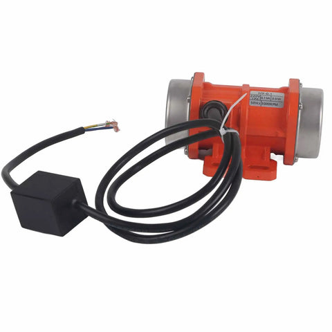Beefed Up 220V 3600 RPM Industrial Vibration Motor IP66 Rated for Factory Equipment Low Noise and High Efficiency with Durable Bearings and Copper Coils Ideal for Mining Metallurgy Construction Powder Spraying and Processing Machinery side view with cable