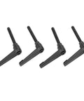 4 Pieces Clamping Lever Handles M8 Stainless Steel Male Thread Adjustable Knobs For Machine Tools Black 60mm Length