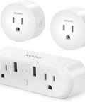 Ditch That Clunky Power Strip With This Absolute Game Changer Smart Outlet Featuring Four Plugs And Three USB Ports For Frictionless App Control Of Lamps Fans And Electronics.