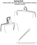 Stainless steel spring and bolt for TL03S Disc Brake Ceramic Pads, durable and consistent, compatible with hydraulic oil brakes.