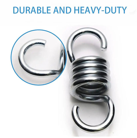 Heavy Duty Stainless Steel Swing Springs For Hammock Chair And Porch Swing 500Lb Capacity Premium 304 Stainless Steel Easy Install Suspension Hooks