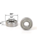 Top Shelf Replacement Router Bit Shank Bearing With One Quarter Inch Inner Diameter And Five Eighths Outer Diameter Polished Stainless Steel Build.