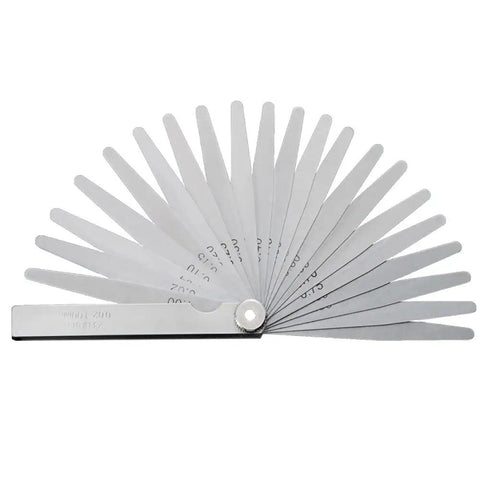 Stainless Steel Pro Grade Removable Feeler Gauge Set Dual Marked Metric And Imperial Gap Measuring Tool With 32 Blade Gauges