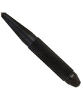 Heavy Duty Carbide Tip Center Punch Precision Metal Marking Tool Built Like A Tank With Rock Solid Steel Handle showing sharp tip and knurled grip.