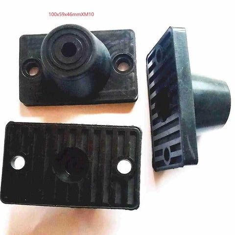 4 Pack M10 Rubber Floor Mounted Vibration Isolators for Air Conditioner Outdoor Unit and Machine Shock Absorber Brackets