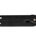 Heavy Duty 4 Pack 9 Inch 180 Degree Lid Support Hinges In Black, rotatable, folded view, iron construction