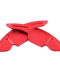 Two Piece Aluminum Alloy Shift Paddle Extensions For Audi A3 A4L 2013 2016 And A5 2012 2016 Bright Red Interior Accent Upgrade displayed