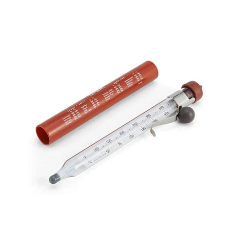 Classic Line Candy And Deep Fry Thermometer With Easy Read Blue Spirit Adjustable Clip For Secure Pan Sides Pro Grade