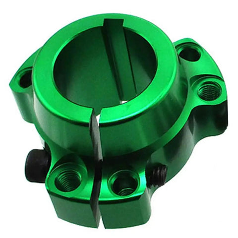 Lightweight Billet Rear Wheel Hub For Drift Trike And Go Kart 1-1/4 Inch Green Racing Drum Kit Shaved Aluminum Design detail view