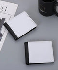 Heat Transfer Wallet DIY Card Holder One Side Print Kit featuring PU leather black white colorway