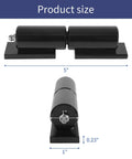 Product size of 4 Pack 5 Inch Barrel Gate Hinges Heavy Duty Weld On For Fence Swing Doors And Trailer Ramp Doors 450 Lbs Capacity