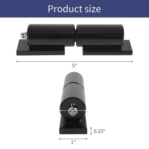 Product size of 4 Pack 5 Inch Barrel Gate Hinges Heavy Duty Weld On For Fence Swing Doors And Trailer Ramp Doors 450 Lbs Capacity