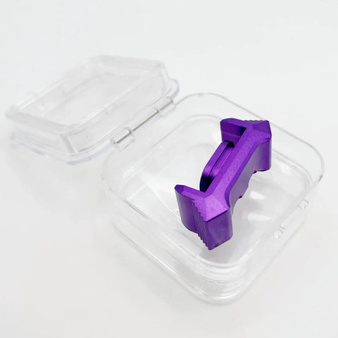 Racker Jacker Glock Slide Grip Beefed Up Upgrade for Glock 17 19 19X 26 and PSA Dagger, purple aluminum grip