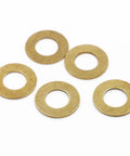 Brass Flat Washers Set 30 Pc Heavy Duty Assorted M2-M16 Hardware Kit For Plumbing Mechanical And Electrical Repairs, 5 brass washers