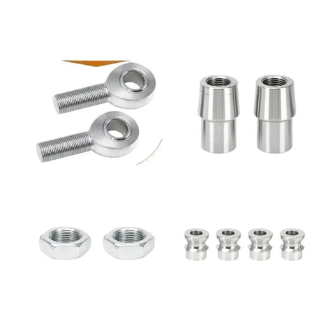 Built Tough Steel Heim Joint Rod End Assembly 2 Pack 7 8 Inch for Steering Suspension with nuts and sleeves included.