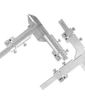 Gear Tooth Vernier Caliper With Stainless Steel Build, Dual Perpendicular Vernier Scales, Altitude Slide Marking Ruler visible.
