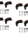 4 Pack Drum Brake Shoe Box Kit With 2 Lined Brake Shoes And 1 Brake Repair Kit Replaces 4707Q Haldex 4707 GG4707QG Freightliner ABP MK4707Q