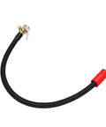 Heavy Duty Tire Inflator Extension Hose With 40 Cm Flexible Quick Clip Chuck Ideal For Car Motorcycle E Bike Air Pump Adapter Tool To Make Access Super Easy No Stress For Home Garage And Roadside Situations Anywhere You Need Air Quick, black 40 cm braided hose with brass clip chuck and red pump adapter