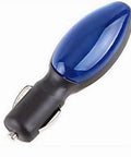 Gas Mileage Booster Plug For Any Car Or Truck From 1960 To Today Delivers Ten To Thirty Percent MPG Gain By Plugging Into Any 12 Volt Outlet Works On Gas And Diesel Engines For Instant Fuel Economy Upgrade, black and blue plug device
