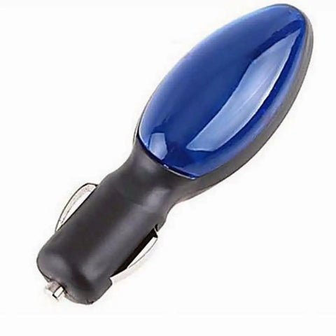 Gas Mileage Booster Plug For Any Car Or Truck From 1960 To Today Delivers Ten To Thirty Percent MPG Gain By Plugging Into Any 12 Volt Outlet Works On Gas And Diesel Engines For Instant Fuel Economy Upgrade, black and blue plug device
