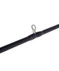 Detail view of guide on 6 Foot 6 Inch GX2 Casting Rod Two Piece Fishing Rod With 10-25 Lb Line Rating Medium Heavy Power And 1/4-3/4 Oz Lure Rating.