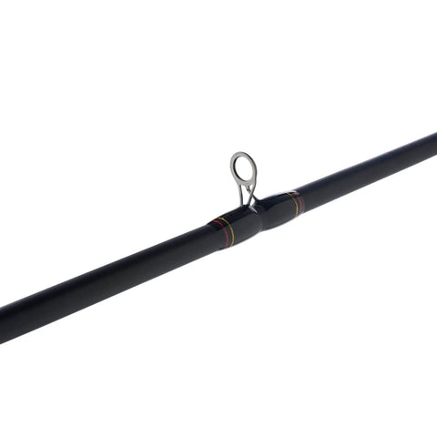 Detail view of guide on 6 Foot 6 Inch GX2 Casting Rod Two Piece Fishing Rod With 10-25 Lb Line Rating Medium Heavy Power And 1/4-3/4 Oz Lure Rating.