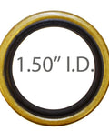 1.5 inch ID grease seal from Trailer Hub Kit Four Bolt On Four Inch Circle Fits One Inch And One Sixteenth Inch Spindles Two Thousand Pound Axle