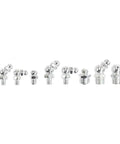 Grease Fittings Assortment Kit, 230Pcs Steel Zerk Nipples In Straight, 90-Degree, And 45-Degree Angles, M6 M8 M10, Display