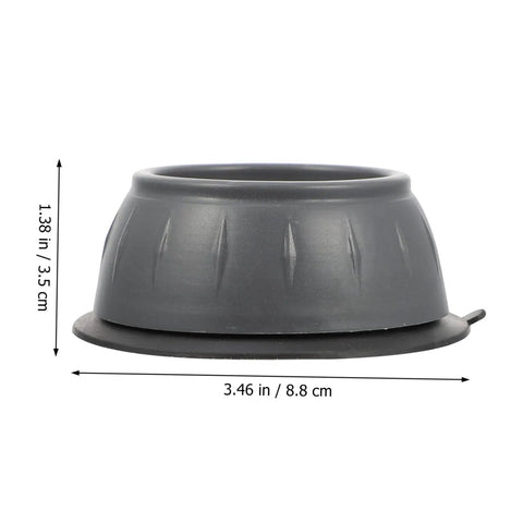 Grey non-slip washing machine foot mat and refrigerator stabilizer, 3.46 x 1.38 inches, for vibration control and shockproof