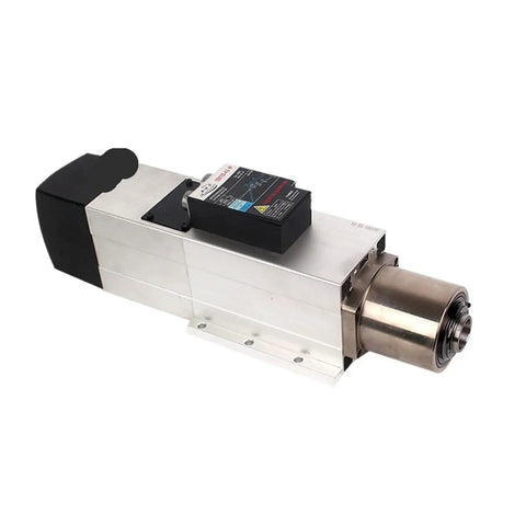 Straight Up Heavy Duty Atc Air Cooled Spindle 4.5Kw And 7.5Kw Automatic Tool Changer For Cnc Wood Router Machine With Iso30 Interface side view of spindle
