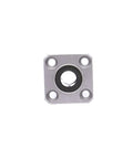 LMK12UU square flange linear ball bearing, front view, 12x21x30 mm, metal, set of 2