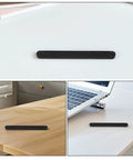 Bottom Mount Plastic Drawer Slides 180mm 12 Piece Replacement Kit for cabinets, dressers, furniture, black finish.