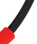 Grab This 16 Cm M6 External Thread Tire Inflator Extension Hose Features Quick Connect Air Chuck Tool Built For Car Motorcycle Bike Tires Perfect For Tight Areas Allowing Easy Inflation Access Without Hassle Helping You Keep Wheels Running Slick Daily. black braided hose with red air chuck, 16 cm M6 extension hose